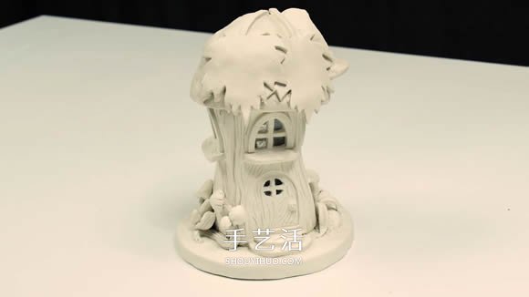 紙粘土和玻璃瓶手工制作童話小屋 -  rpnrmr.com