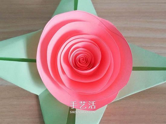 簡(jiǎn)單又漂亮紙玫瑰花的做法圖解 -  rpnrmr.com