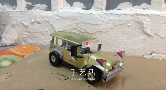 易拉罐手工制作吉普車模型圖解教程 -  rpnrmr.com