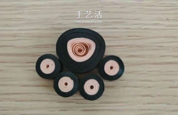 簡單衍紙貓爪耳環(huán)的做法圖解教程 -  rpnrmr.com