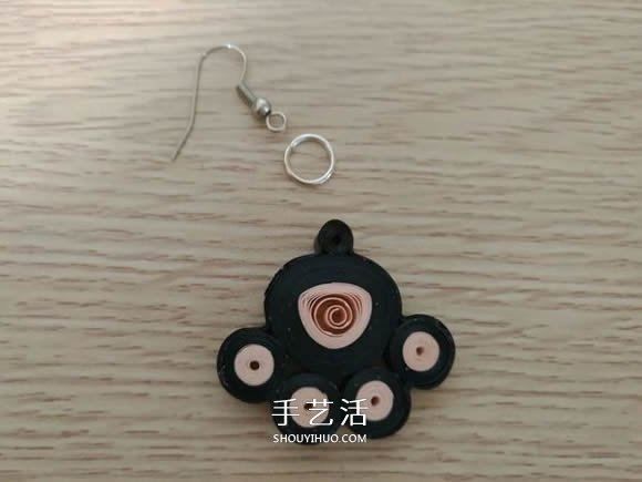 簡單衍紙貓爪耳環(huán)的做法圖解教程 -  rpnrmr.com