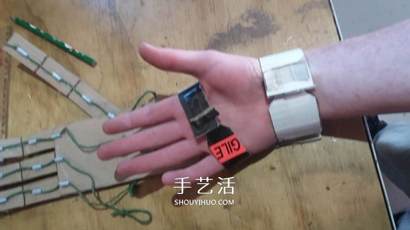 自制可以操控的紙板手的方法教程 -  rpnrmr.com