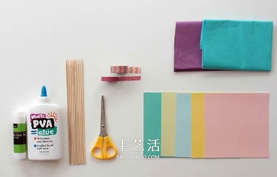 簡單的絹紙花手工制作圖解教程 -  rpnrmr.com