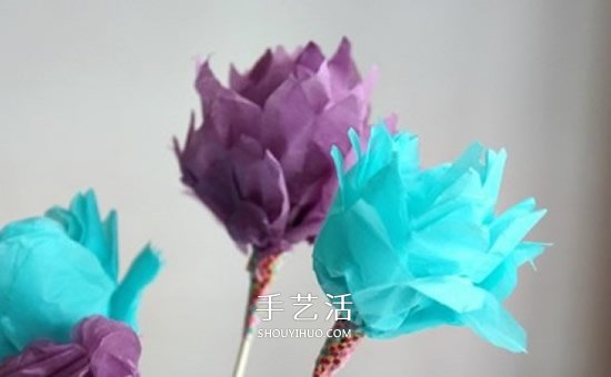 簡單的絹紙花手工制作圖解教程 -  rpnrmr.com
