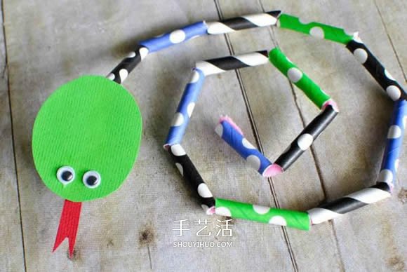 幼兒園手工制作吸管小蛇的簡單教程 -  rpnrmr.com
