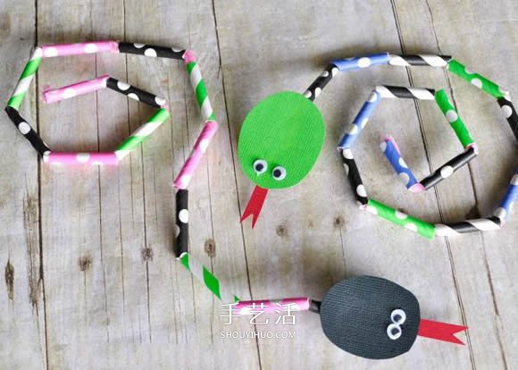幼兒園手工制作吸管小蛇的簡單教程 -  rpnrmr.com