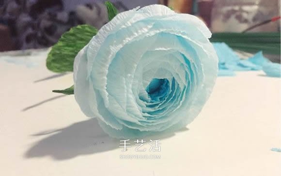 簡單又漂亮的皺紋紙洋牡丹做法圖解 -  rpnrmr.com