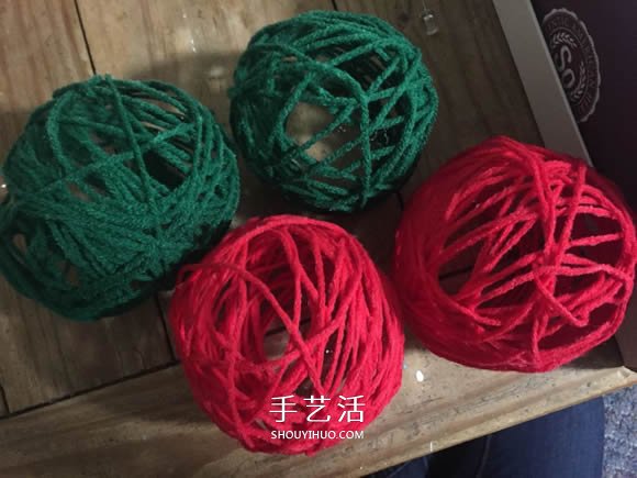 毛線手工制作圣誕燈飾的方法教程 -  rpnrmr.com