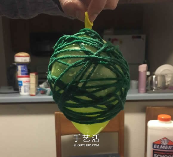 毛線手工制作圣誕燈飾的方法教程 -  rpnrmr.com
