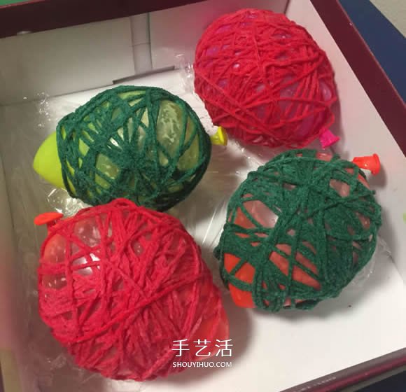 毛線手工制作圣誕燈飾的方法教程 -  rpnrmr.com