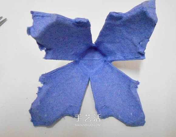 雞蛋托手工制作玫瑰花燈的圖解教程 -  rpnrmr.com