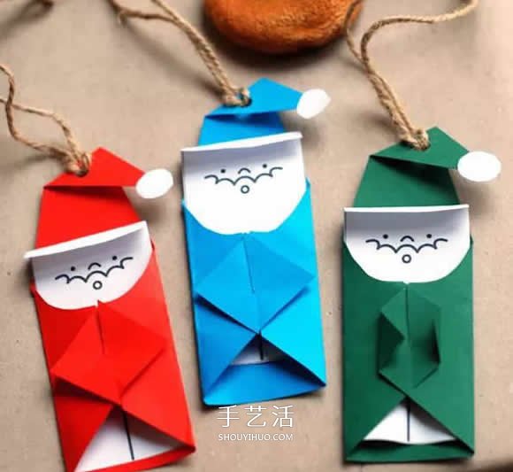 幼兒園手工制作彩紙圣誕老人圖解教程 -  rpnrmr.com