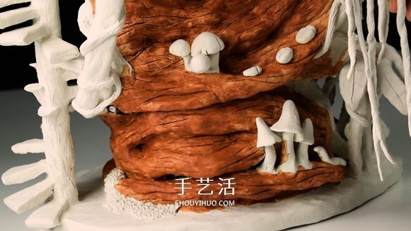 利用廢棄回收材料DIY童話樹屋燈的教程 -  rpnrmr.com