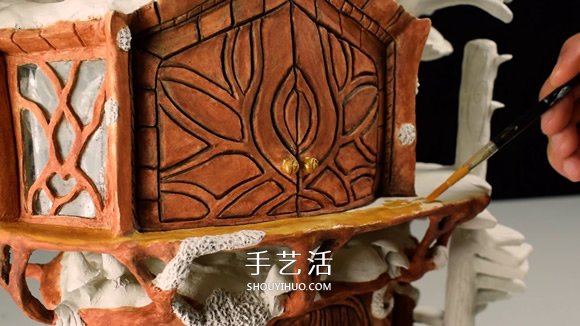 利用廢棄回收材料DIY童話樹屋燈的教程 -  rpnrmr.com