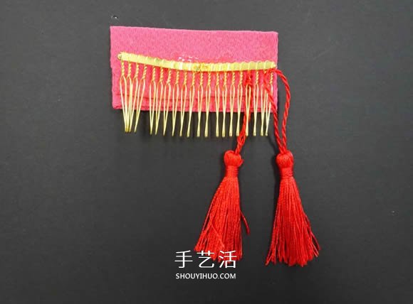 和風(fēng)花朵發(fā)梳的制作教程圖解 -  rpnrmr.com