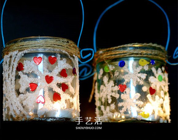 玻璃瓶手工制作雪花許愿瓶圖解教程 -  rpnrmr.com