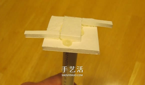 泡沫板手工制作竹蜻蜓玩具圖解教程 -  rpnrmr.com