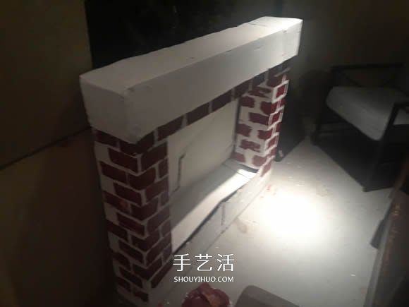 自制圣誕節(jié)人造壁爐的方法教程 -  rpnrmr.com