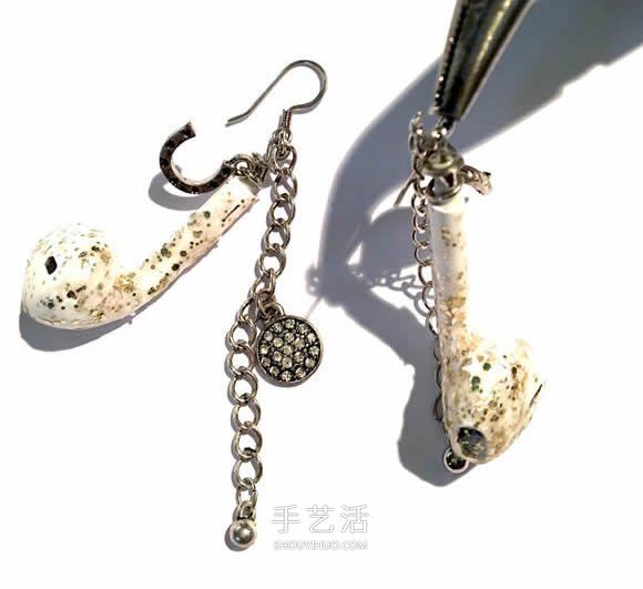 舊耳機(jī)手工制作創(chuàng)意耳環(huán)圖解教程 -  rpnrmr.com