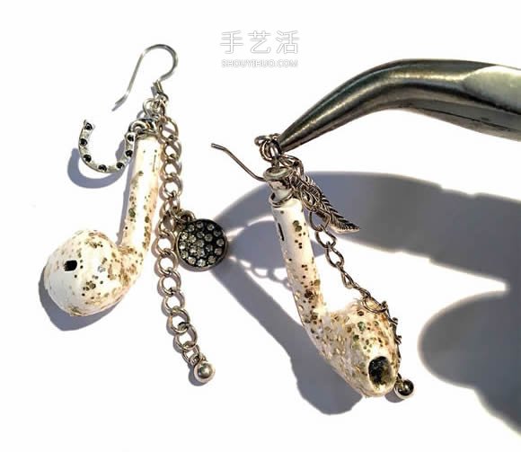 舊耳機(jī)手工制作創(chuàng)意耳環(huán)圖解教程 -  rpnrmr.com