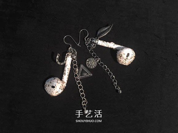舊耳機(jī)手工制作創(chuàng)意耳環(huán)圖解教程 -  rpnrmr.com