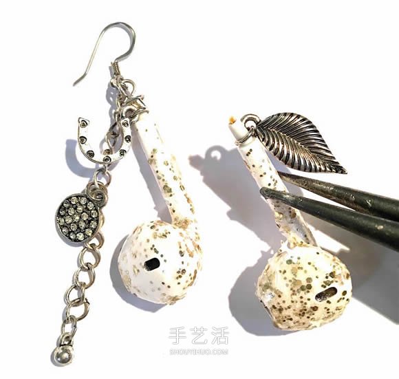 舊耳機(jī)手工制作創(chuàng)意耳環(huán)圖解教程 -  rpnrmr.com