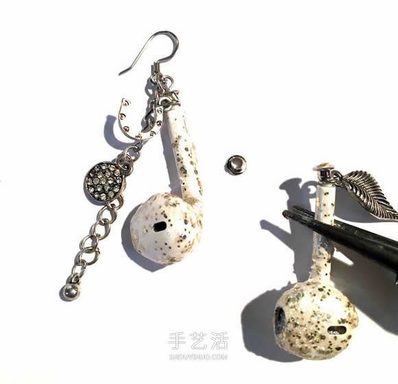舊耳機(jī)手工制作創(chuàng)意耳環(huán)圖解教程 -  rpnrmr.com