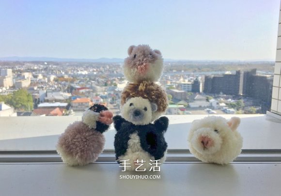 自制毛線球動物胸針的方法教程 -  rpnrmr.com