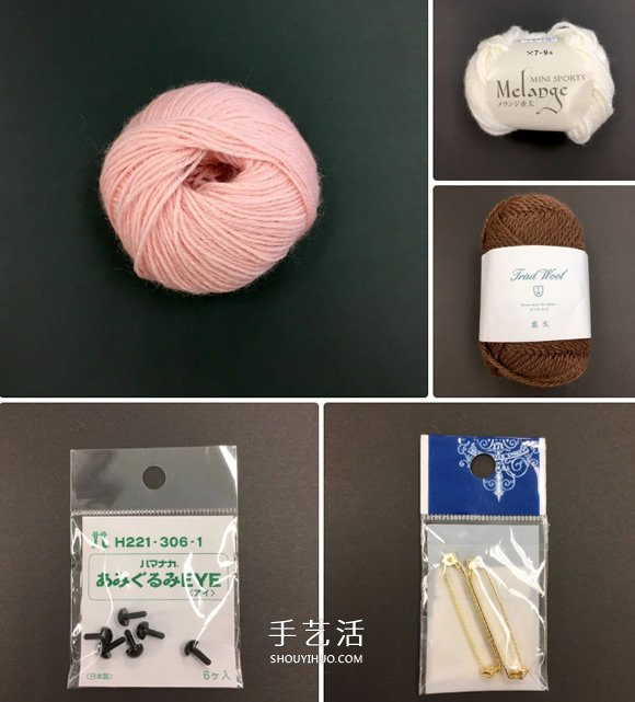 自制毛線球動物胸針的方法教程 -  rpnrmr.com