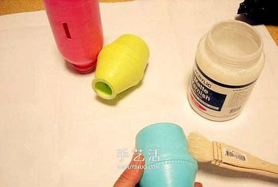 塑料瓶手工制作卡通小豬存錢(qián)罐 -  rpnrmr.com