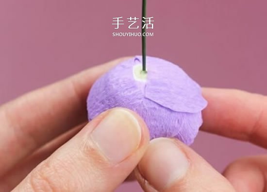 皺紋紙手工制作超美玫瑰花圖解 -  rpnrmr.com