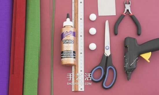 皺紋紙手工制作超美玫瑰花圖解 -  rpnrmr.com