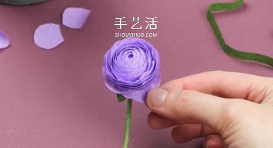 皺紋紙手工制作超美玫瑰花圖解 -  rpnrmr.com