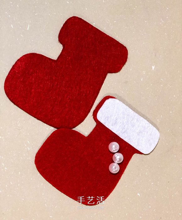 不織布手工制作超可愛圣誕樹掛件圖解 -  rpnrmr.com