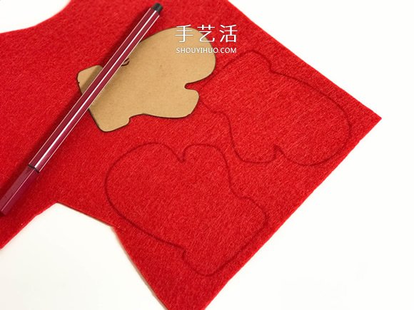 不織布手工制作超可愛圣誕樹掛件圖解 -  rpnrmr.com