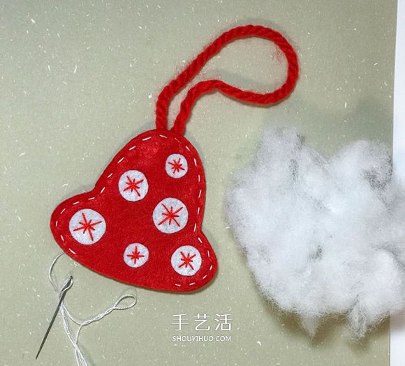 不織布手工制作超可愛圣誕樹掛件圖解 -  rpnrmr.com