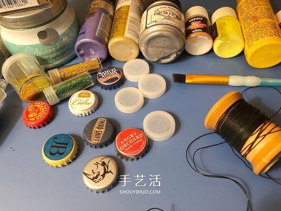 啤酒瓶蓋手工制作馬卡龍飾品圖解教程 -  rpnrmr.com