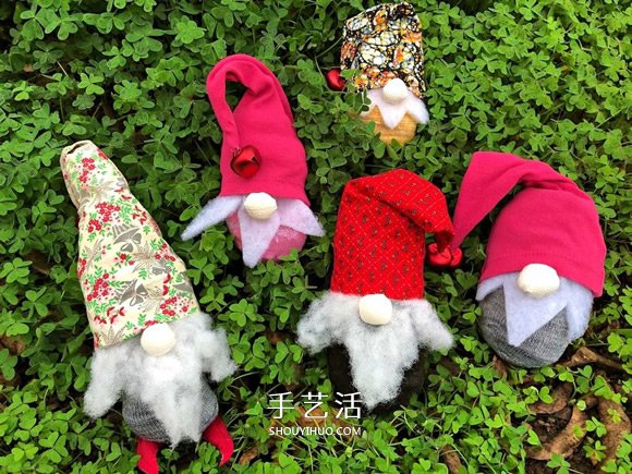 襪子手工制作圣誕小矮人圖解教程 -  rpnrmr.com