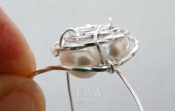 金屬絲手工制作創(chuàng)意鳥巢耳環(huán)圖解教程 -  rpnrmr.com