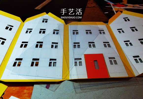 卡紙手工制作圣誕節(jié)房屋模型裝飾 -  rpnrmr.com