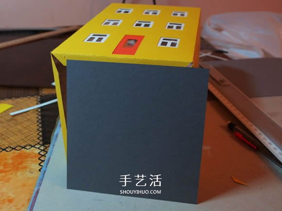 卡紙手工制作圣誕節(jié)房屋模型裝飾 -  rpnrmr.com