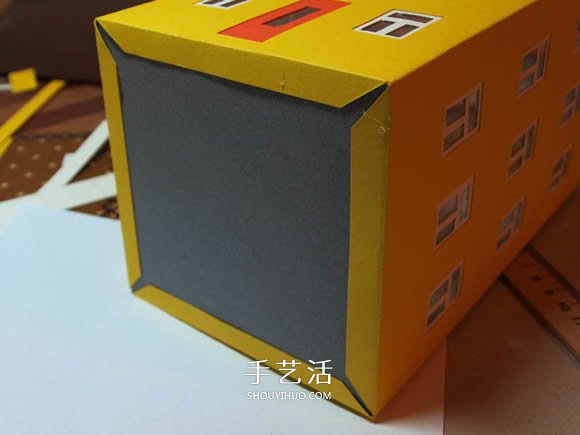 卡紙手工制作圣誕節(jié)房屋模型裝飾 -  rpnrmr.com