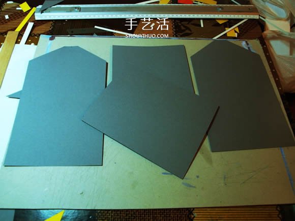 卡紙手工制作圣誕節(jié)房屋模型裝飾 -  rpnrmr.com