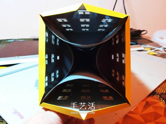 卡紙手工制作圣誕節(jié)房屋模型裝飾 -  rpnrmr.com