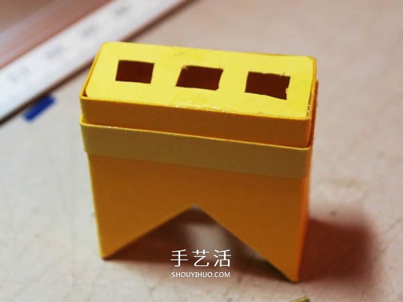 卡紙手工制作圣誕節(jié)房屋模型裝飾 -  rpnrmr.com