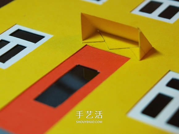 卡紙手工制作圣誕節(jié)房屋模型裝飾 -  rpnrmr.com