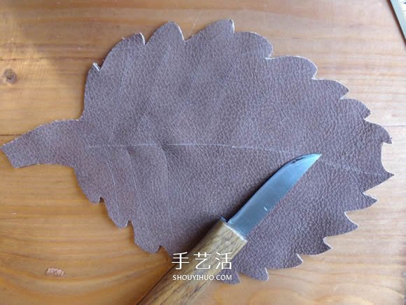 皮革手工制作樹葉碗的做法圖解 -  rpnrmr.com