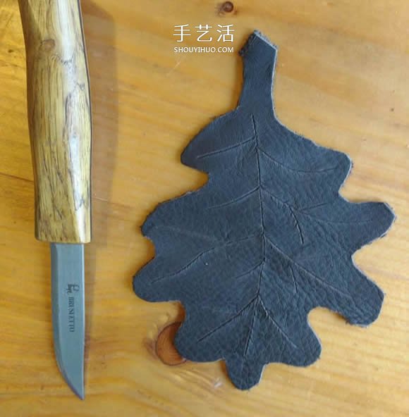 皮革手工制作樹葉碗的做法圖解 -  rpnrmr.com