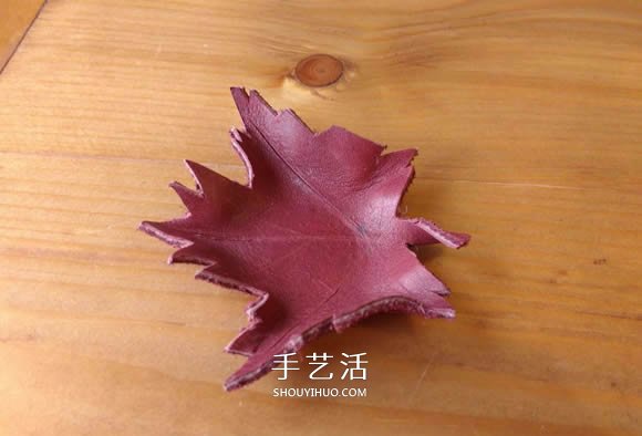 皮革手工制作樹葉碗的做法圖解 -  rpnrmr.com