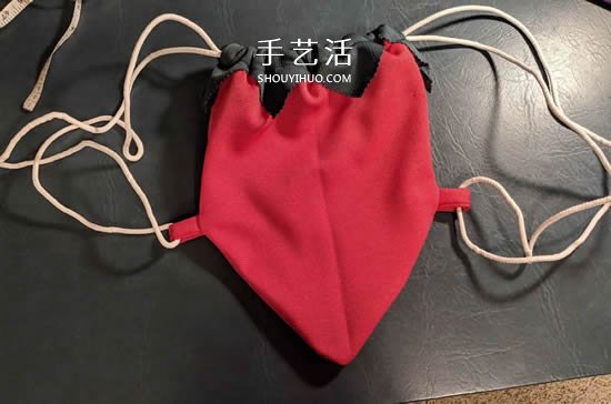 自制草莓束口袋的制作方法圖解 -  rpnrmr.com